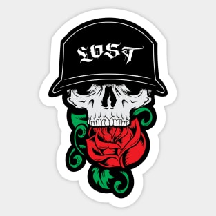 Lost Skull Sticker